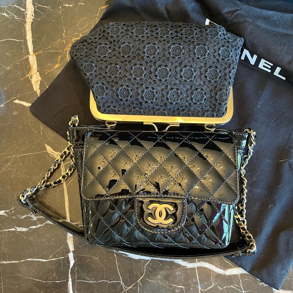 Very Rare CHANEL double hand bag - Picture 4 of 8